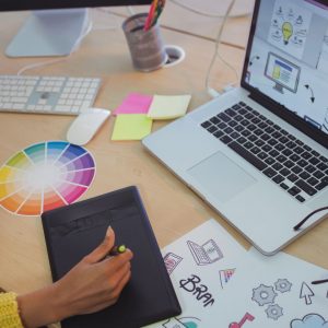 woman graphic designer