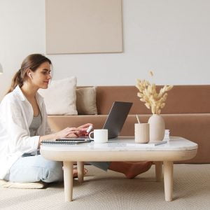 graphic designer working from home