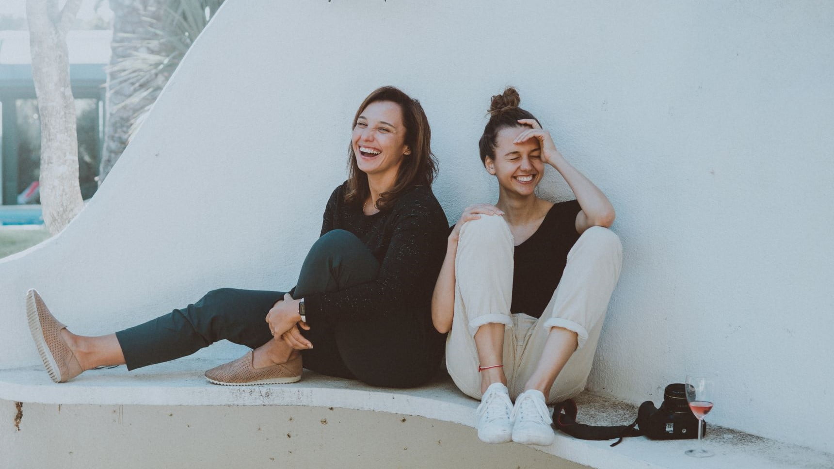 two women hanging out