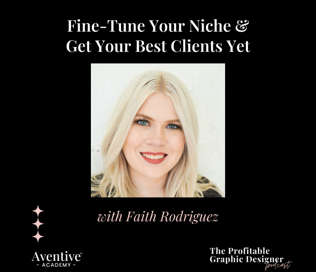 the profitable graphic designer podcast with faith rodriguez