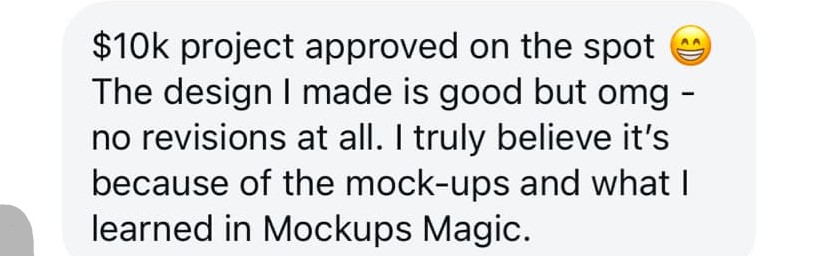 10k design project approved - testimonial